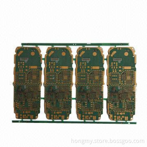 High-density 8-layered PCB with 1oz Copper Thickness, Immersion Gold Finish